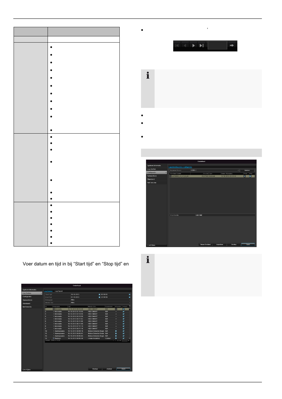 Onderhoud, Configuratie | ABUS TVVR30004 Operating instructions User Manual | Page 161 / 569