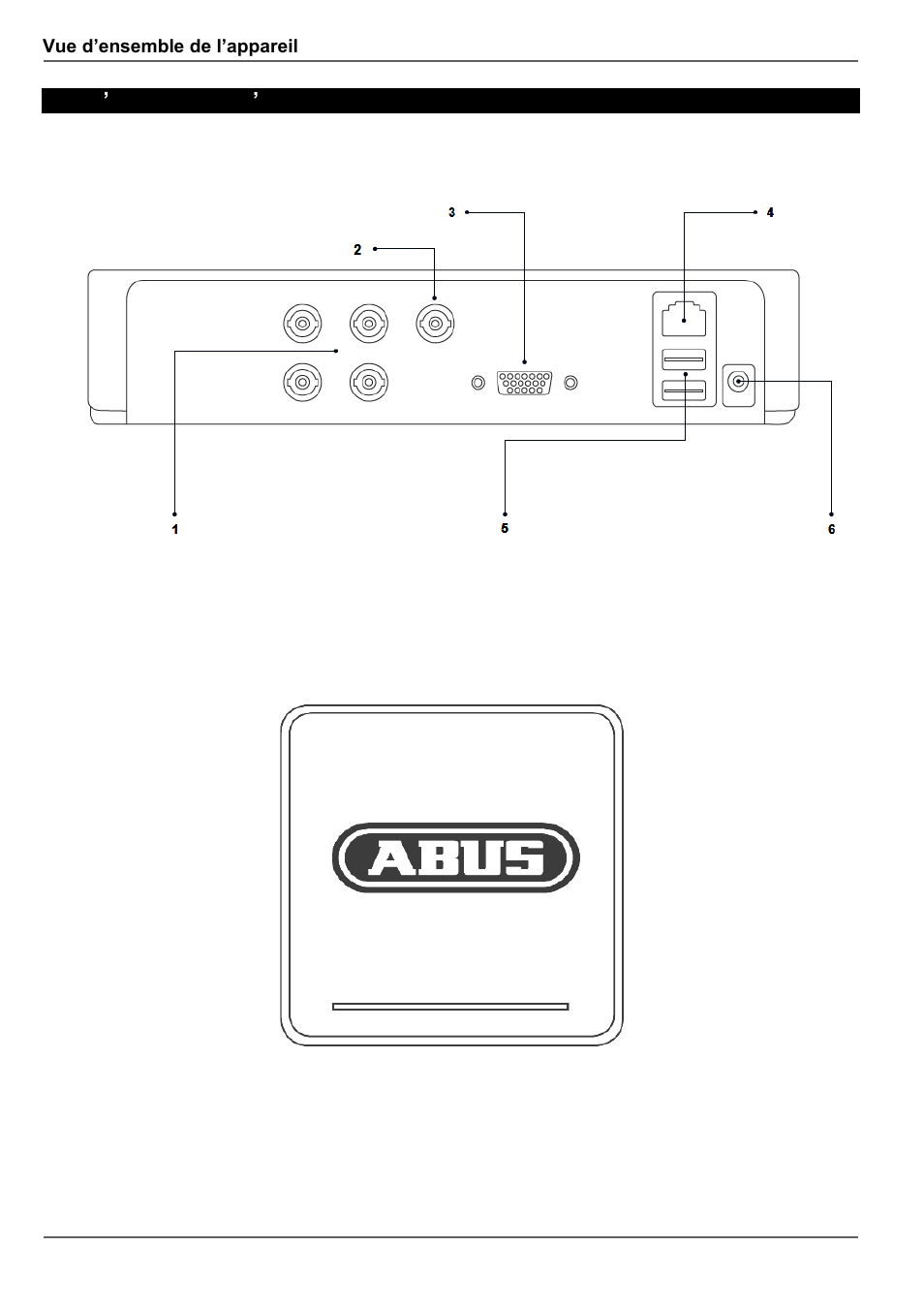 Vue d ’ensemble de l’appareil | ABUS TVVR30004 Operating instructions User Manual | Page 174 / 569