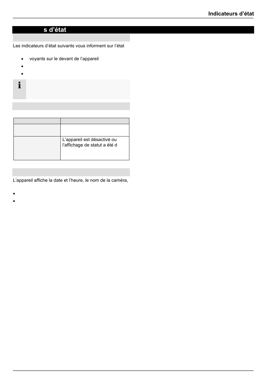 Indicateur s d’état | ABUS TVVR30004 Operating instructions User Manual | Page 186 / 569