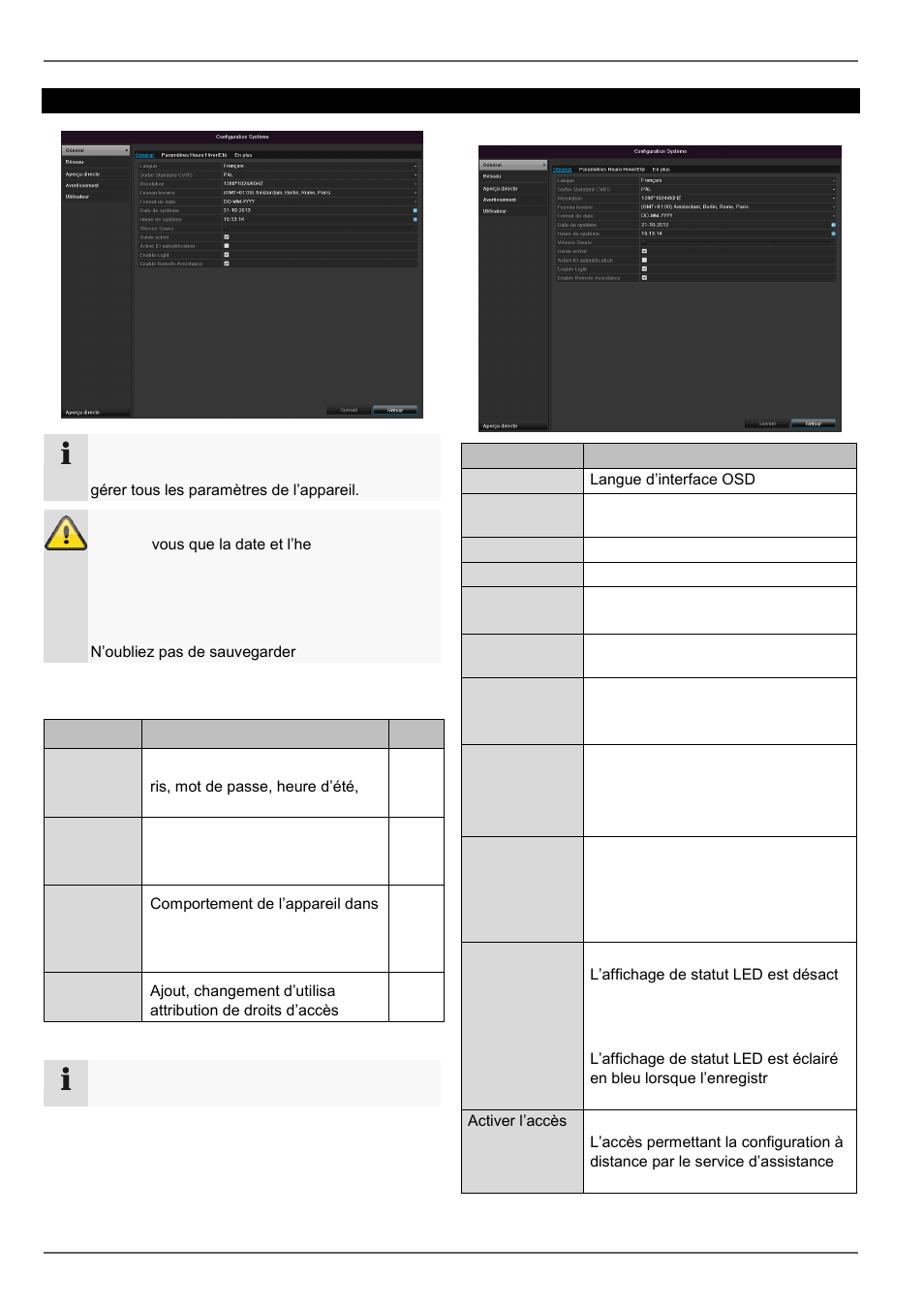Configuration de système, Général | ABUS TVVR30004 Operating instructions User Manual | Page 196 / 569