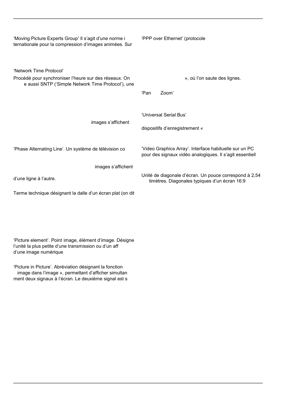 Glossaire | ABUS TVVR30004 Operating instructions User Manual | Page 226 / 569
