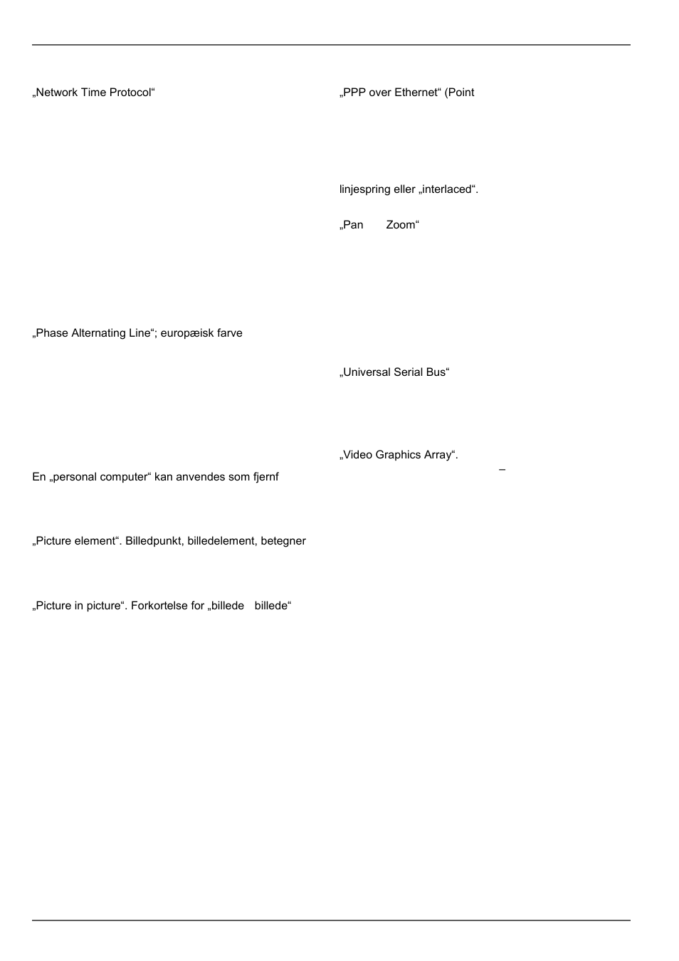 Ordforklaring | ABUS TVVR30004 Operating instructions User Manual | Page 283 / 569