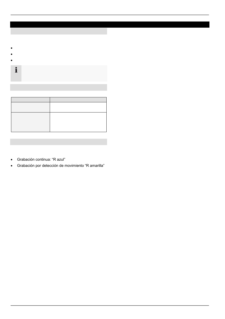 Indicadores de estado, General, Barra de estado led dvr | Indicadores en el monitor | ABUS TVVR30004 Operating instructions User Manual | Page 300 / 569