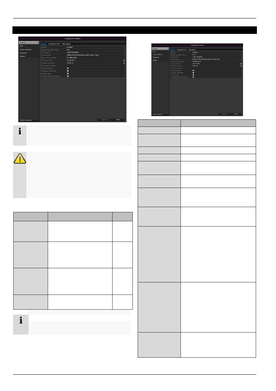 Configuración general, Configuración, Vista general | ABUS TVVR30004 Operating instructions User Manual | Page 310 / 569