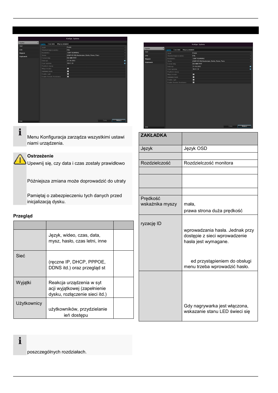 Konfiguracja | ABUS TVVR30004 Operating instructions User Manual | Page 366 / 569