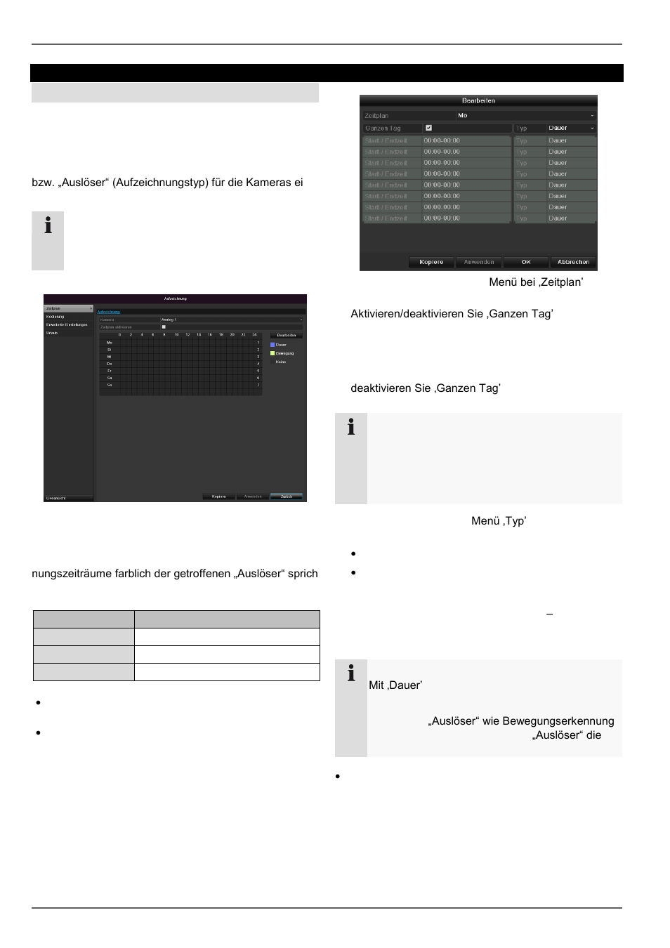 Zeitplan, Aufzeichnung, Einrichten | ABUS TVVR30004 Operating instructions User Manual | Page 37 / 569