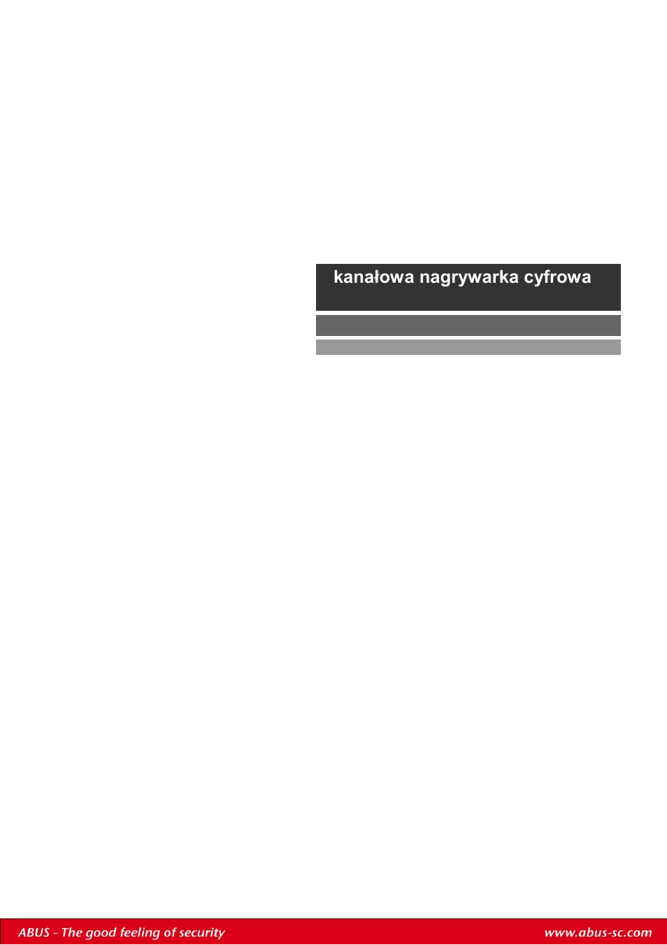 Kanałowa nagrywarka cyfrowa abus | ABUS TVVR30004 Operating instructions User Manual | Page 398 / 569