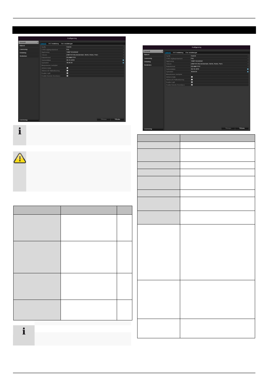 Allmänna inställningar, Konfiguration, Översikt | ABUS TVVR30004 Operating instructions User Manual | Page 423 / 569
