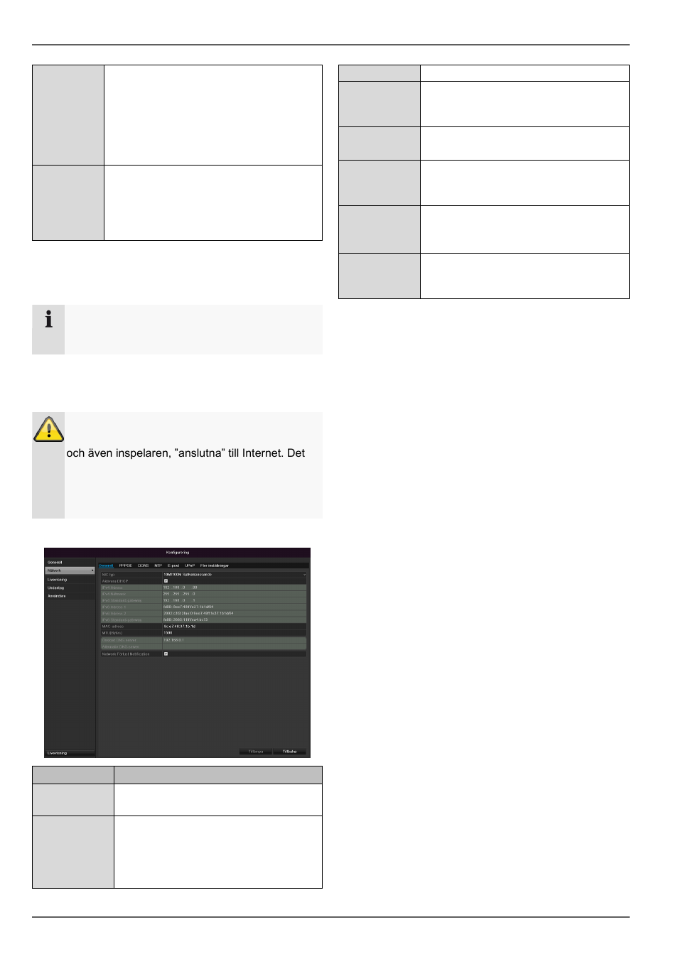 Nätverksuppbyggnad, Näterkskonfiguration, Konfiguration | ABUS TVVR30004 Operating instructions User Manual | Page 425 / 569