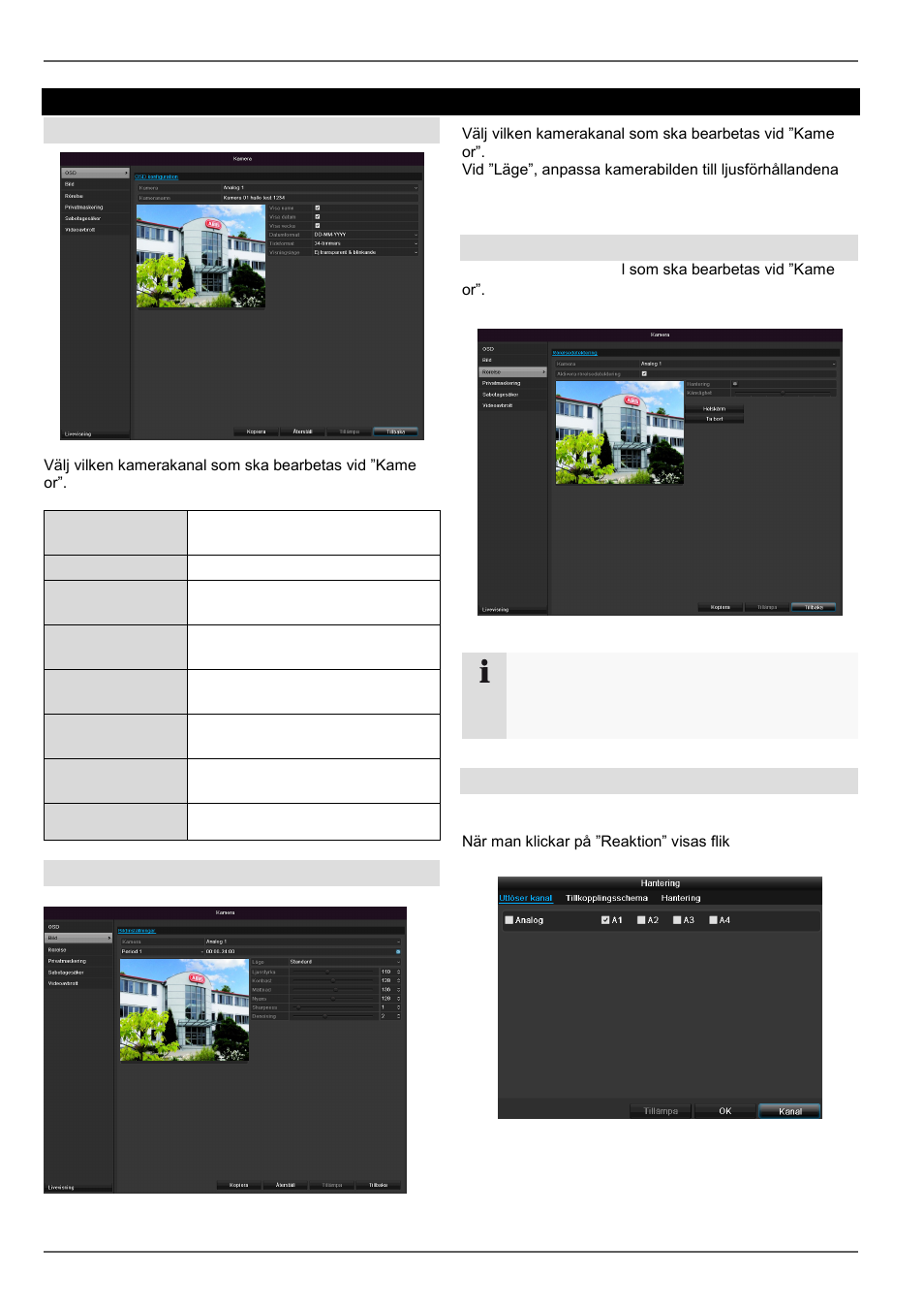 Kamera, Konfiguration, Bild | Rörelse, Reaktion | ABUS TVVR30004 Operating instructions User Manual | Page 431 / 569