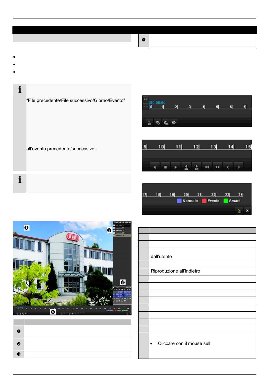 La schermata di riproduzione, Riproduzione nella visualizzazione live, Informazioni generali | ABUS TVVR30004 Operating instructions User Manual | Page 476 / 569