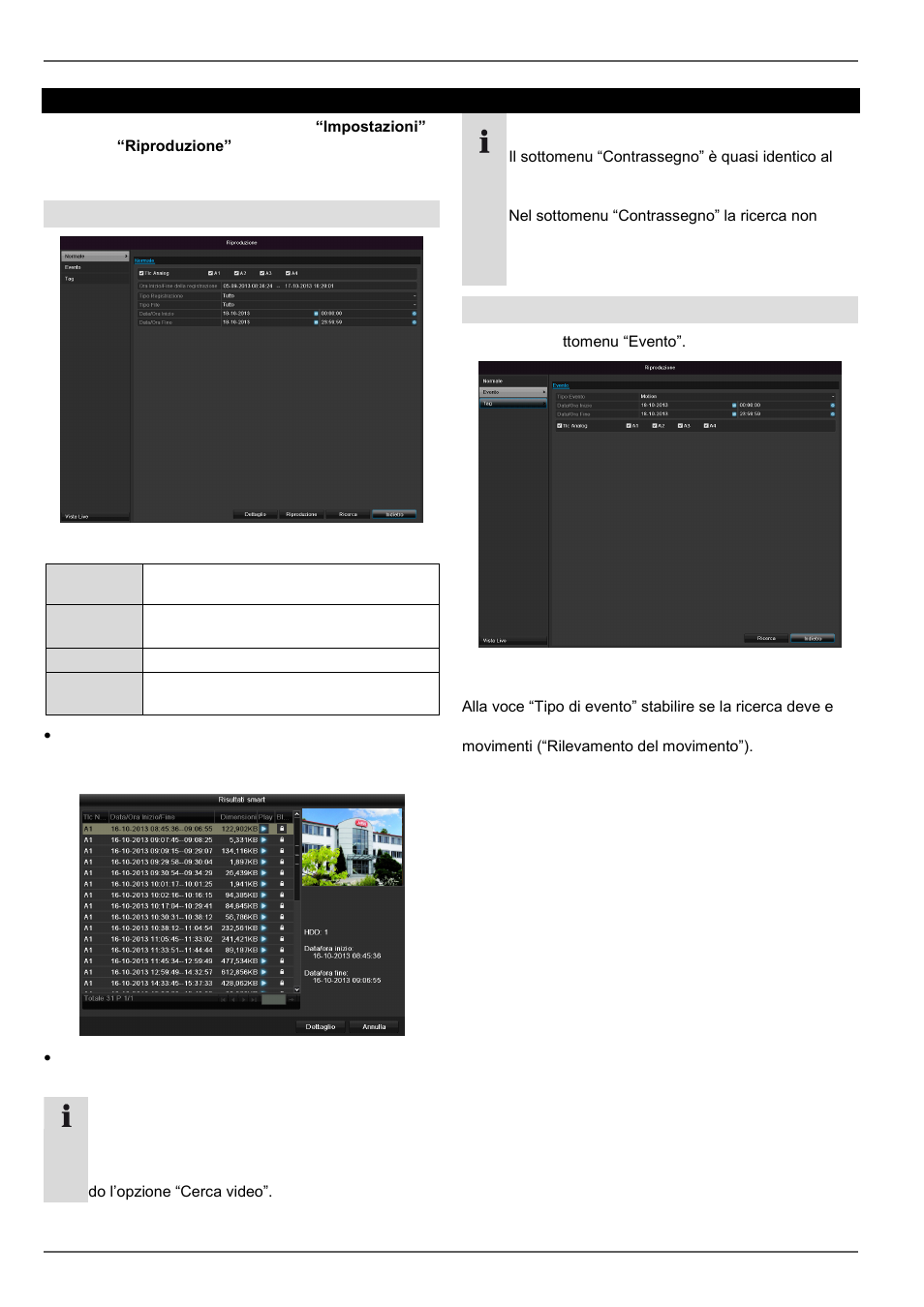 Riproduzione, Durata, Evento | ABUS TVVR30004 Operating instructions User Manual | Page 498 / 569