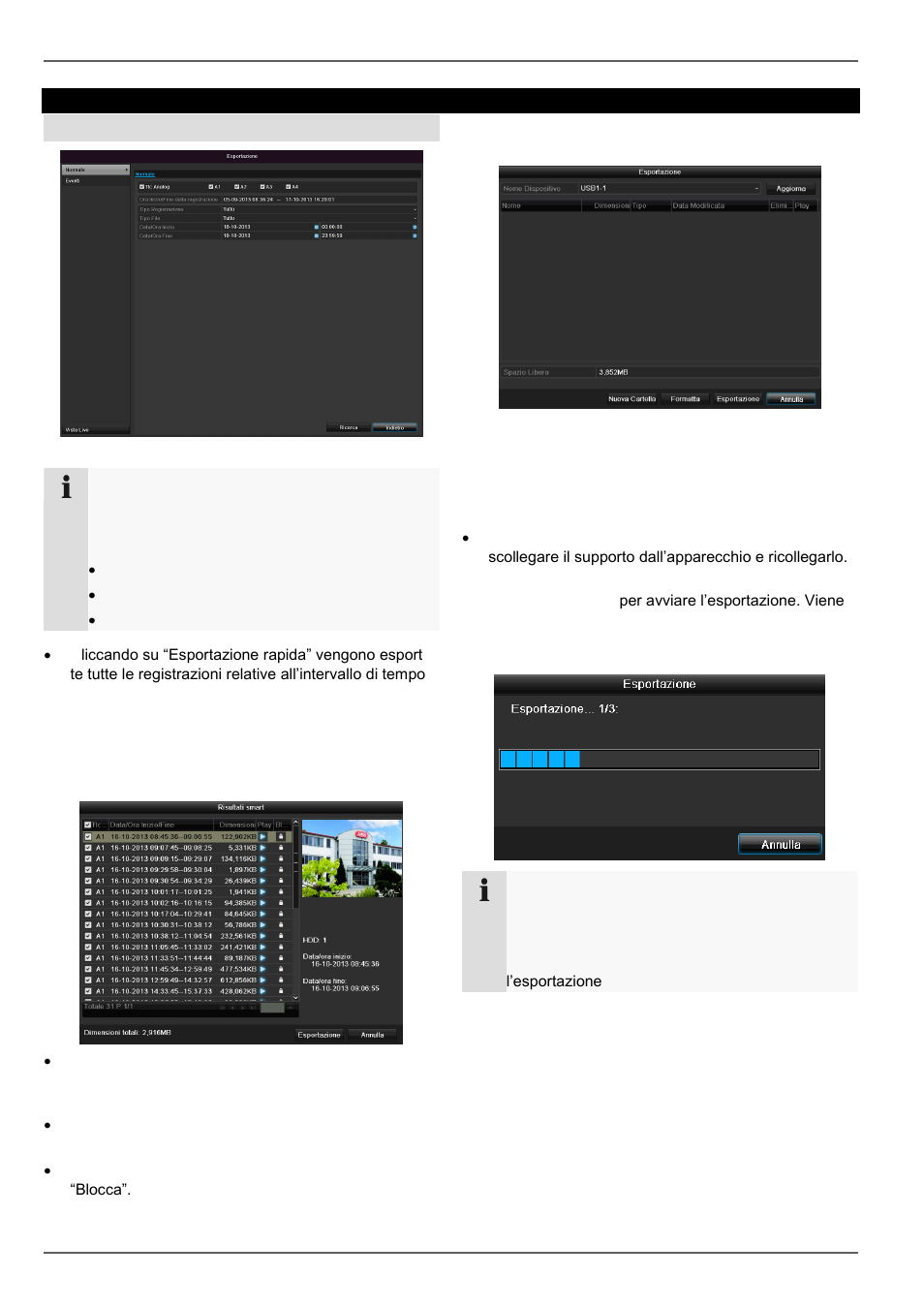 Esportazione di video | ABUS TVVR30004 Operating instructions User Manual | Page 499 / 569