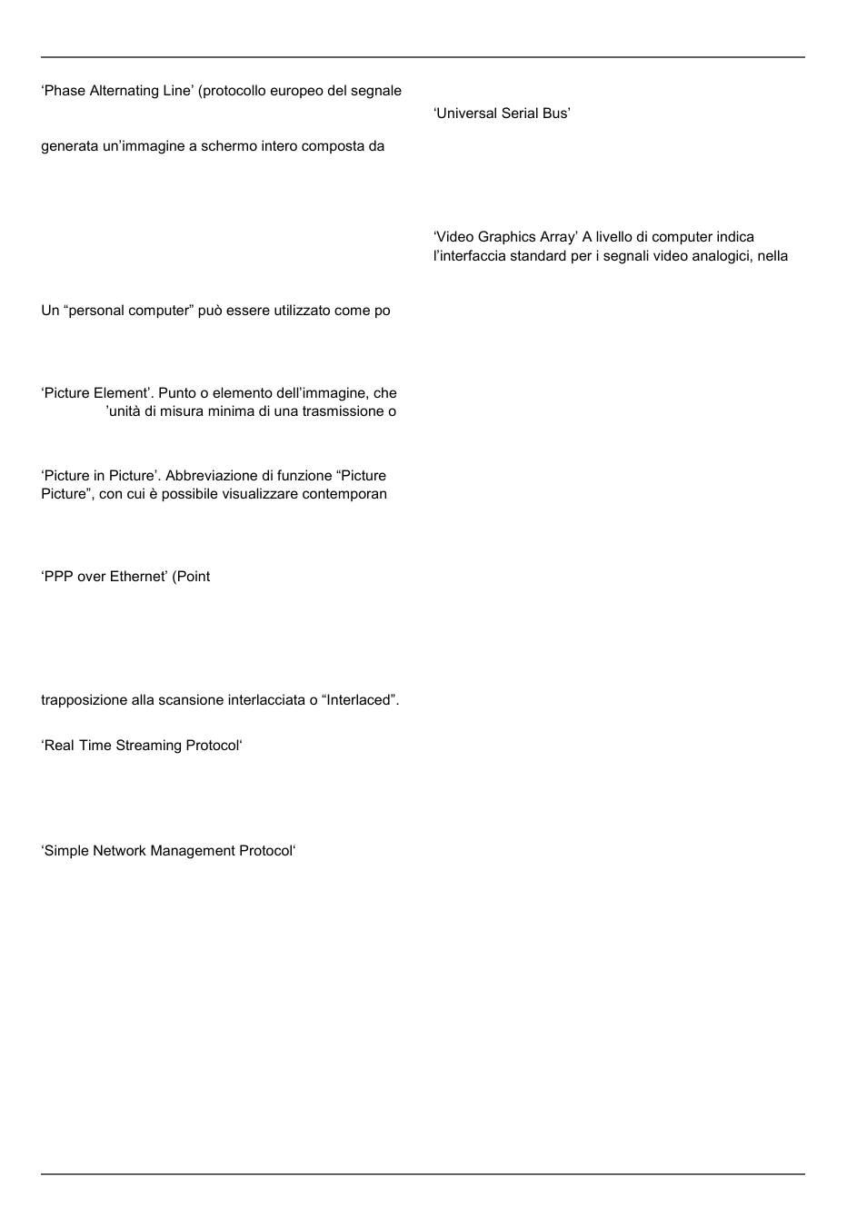 Glossario | ABUS TVVR30004 Operating instructions User Manual | Page 510 / 569