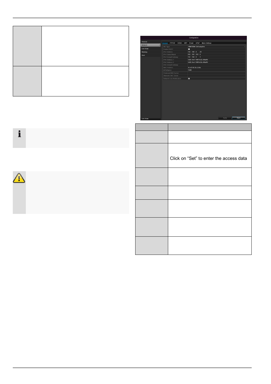 Network layout, Network-configuration, Configuration | ABUS TVVR30004 Operating instructions User Manual | Page 84 / 569