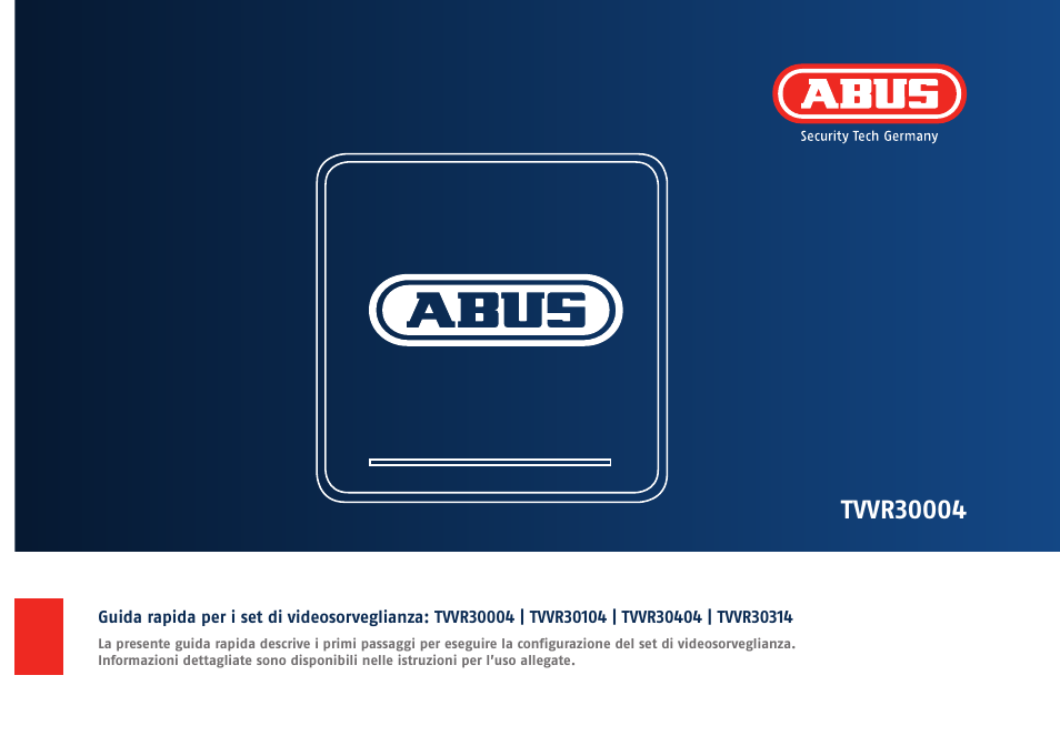 ABUS TVVR30004 Quick operating instructions User Manual | Page 115 / 162