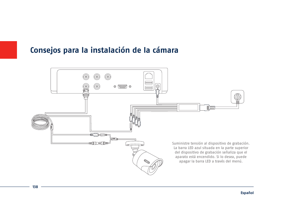 Consejos para la instalación de la cámara | ABUS TVVR30004 Quick operating instructions User Manual | Page 138 / 162