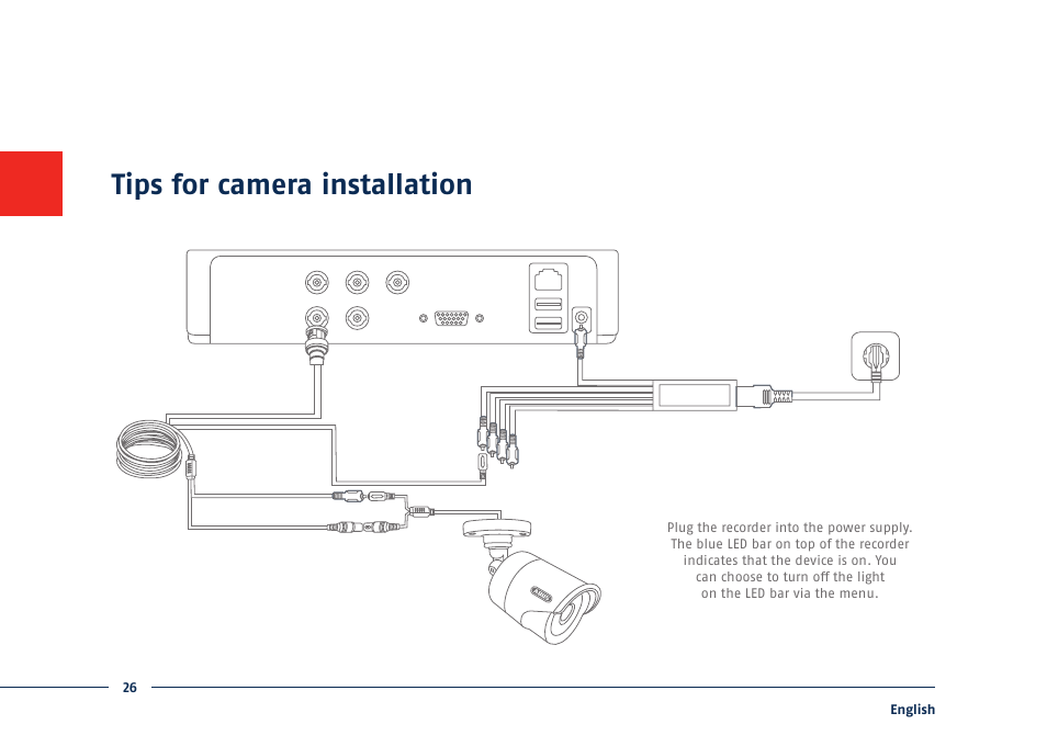 Tips for camera installation | ABUS TVVR30004 Quick operating instructions User Manual | Page 26 / 162