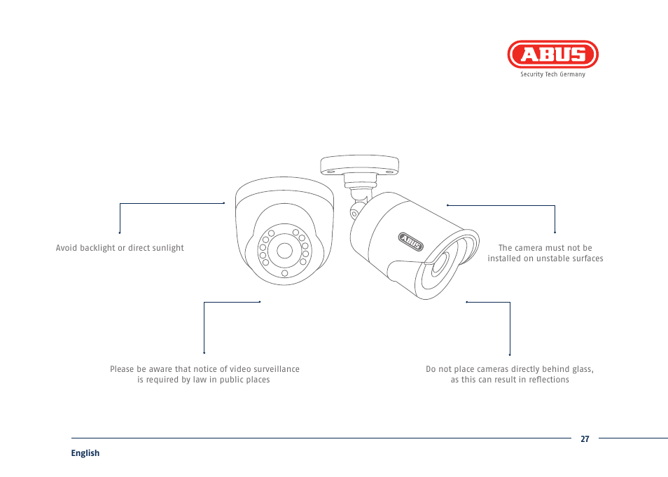 ABUS TVVR30004 Quick operating instructions User Manual | Page 27 / 162
