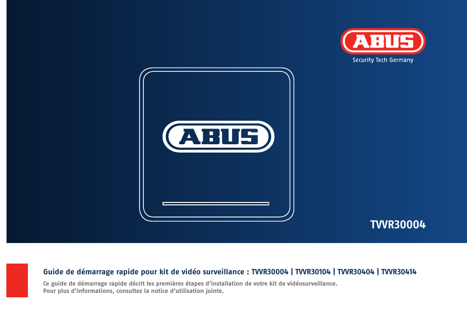 ABUS TVVR30004 Quick operating instructions User Manual | Page 35 / 162