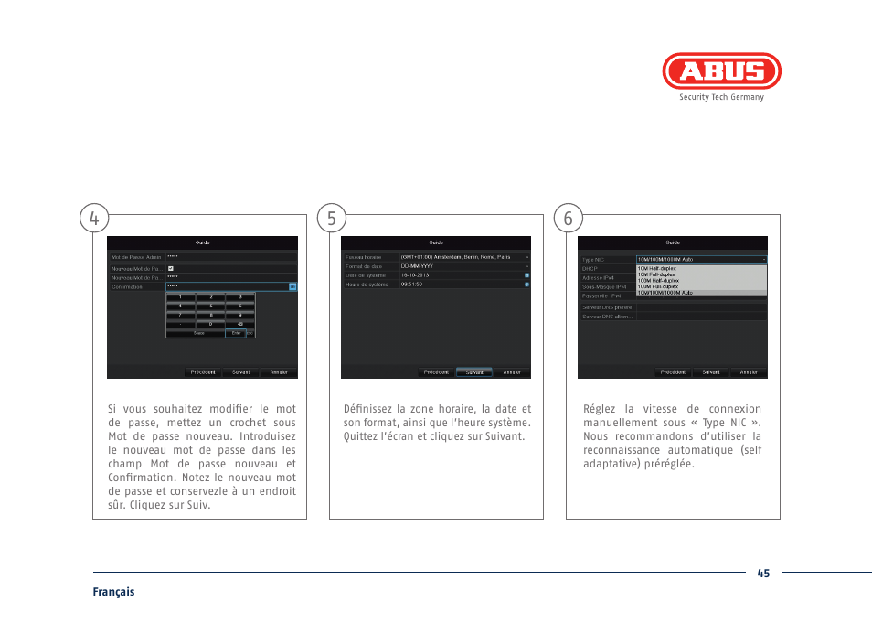 ABUS TVVR30004 Quick operating instructions User Manual | Page 45 / 162