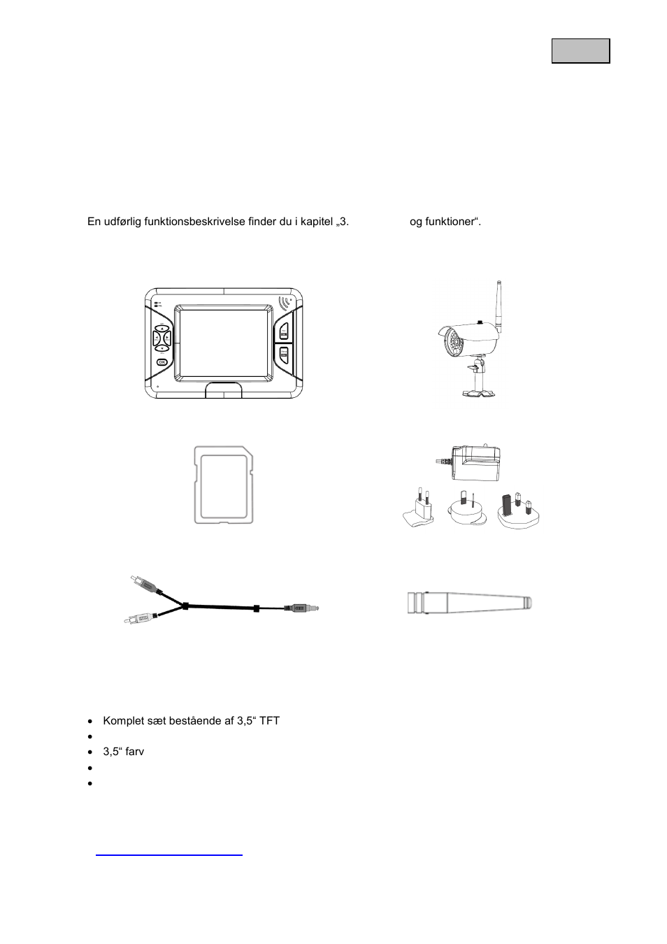 Dansk 1. korrekt anvendelse, Leveringsomfang, Kendetegn og funktioner | Henvisninger og faqs | ABUS TVAC15000B User Manual | Page 29 / 87