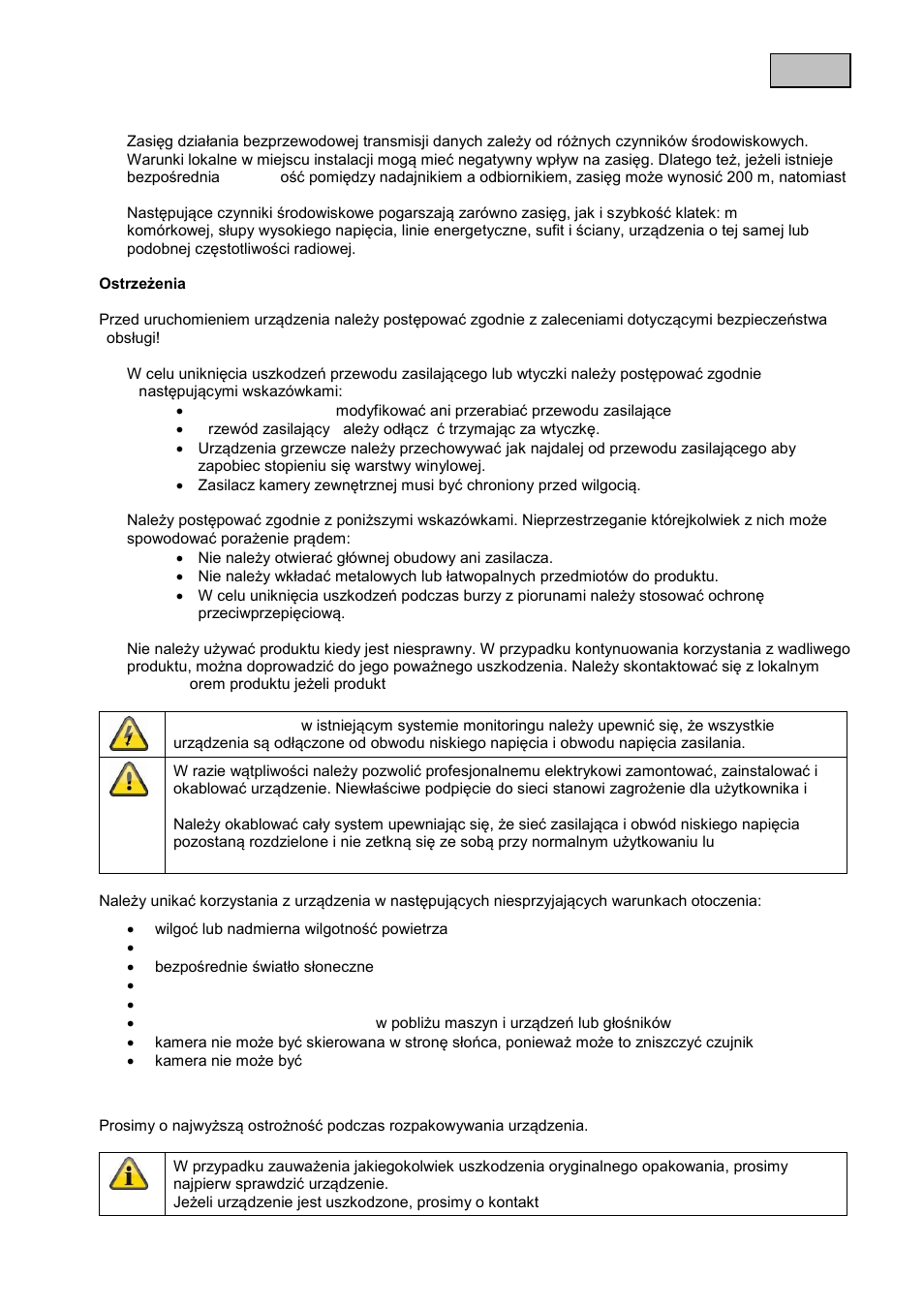 Polski | ABUS TVAC15000B User Manual | Page 48 / 87