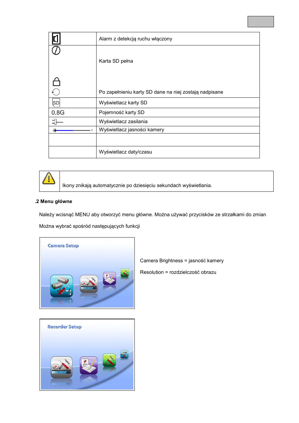 2 menu główne | ABUS TVAC15000B User Manual | Page 57 / 87