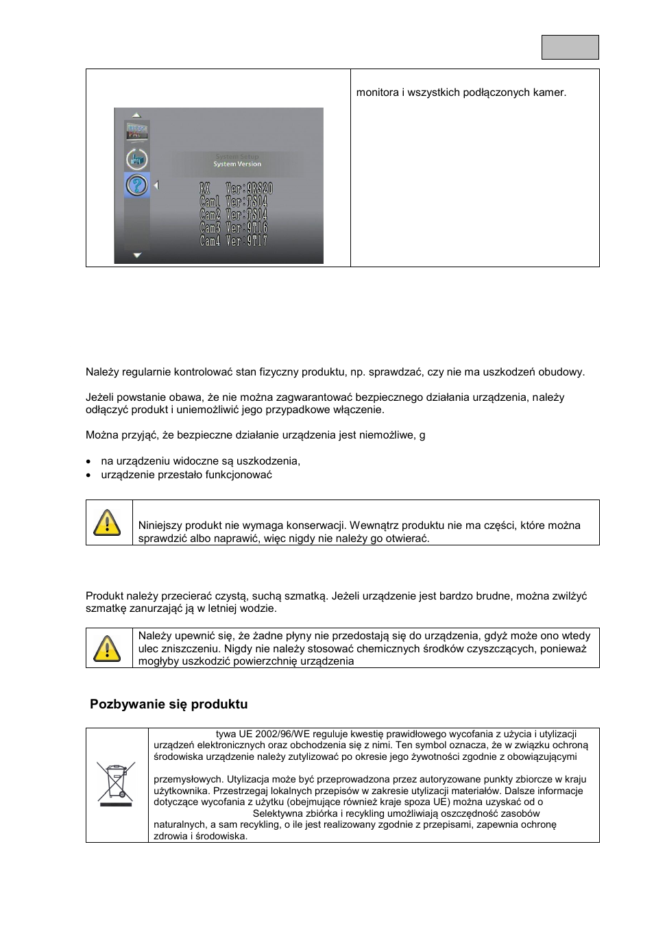 Konserwacja i czyszczenie, 1 konserwacja, 2 czyszczenie | Pozbywanie się produktu | ABUS TVAC15000B User Manual | Page 63 / 87