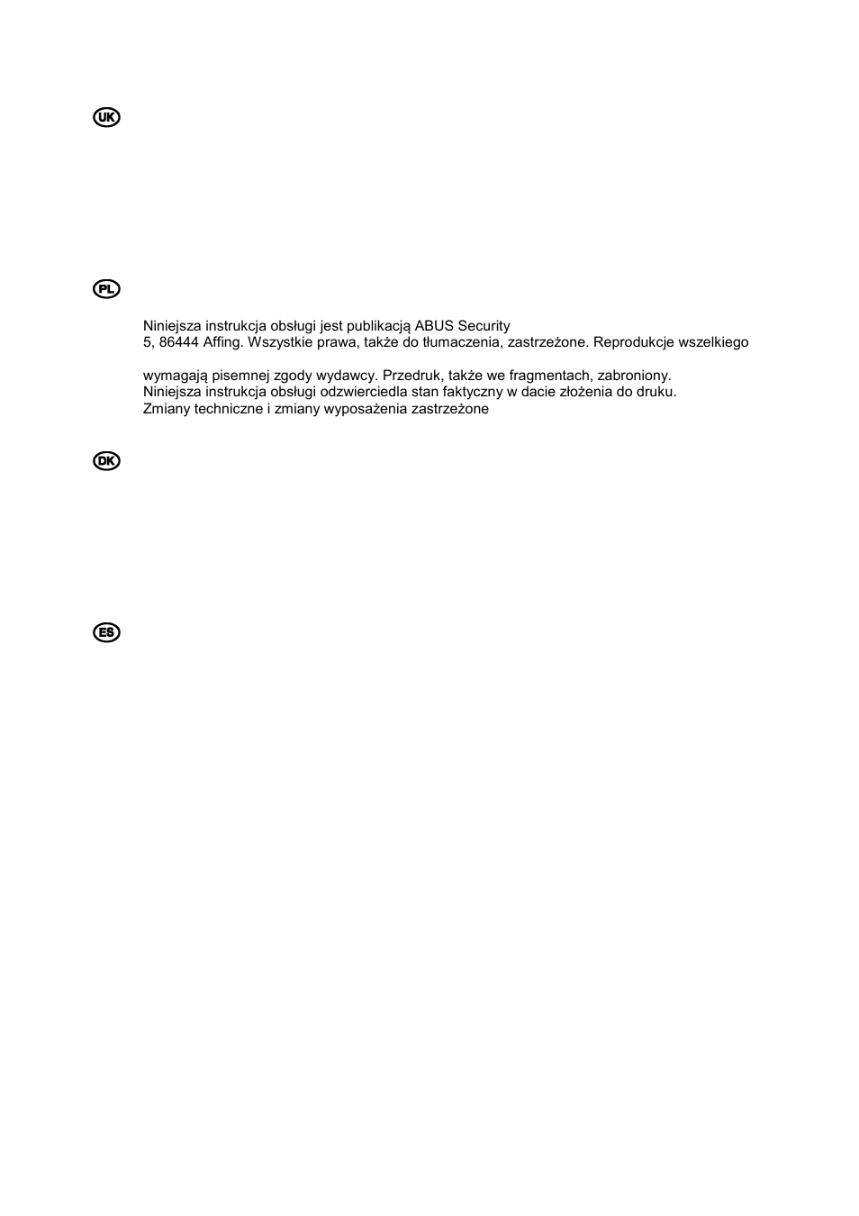 ABUS TVAC16000B User Manual | Page 139 / 139