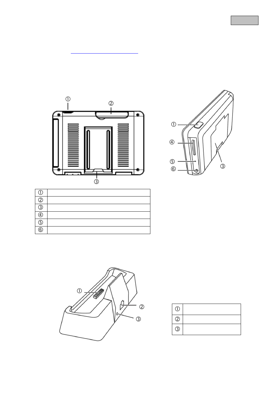 Henvisninger og faqs, Apparatbeskrivelse, Beskrivelse af monitoren | Beskrivelse af dockingstationen | ABUS TVAC16000B User Manual | Page 76 / 139