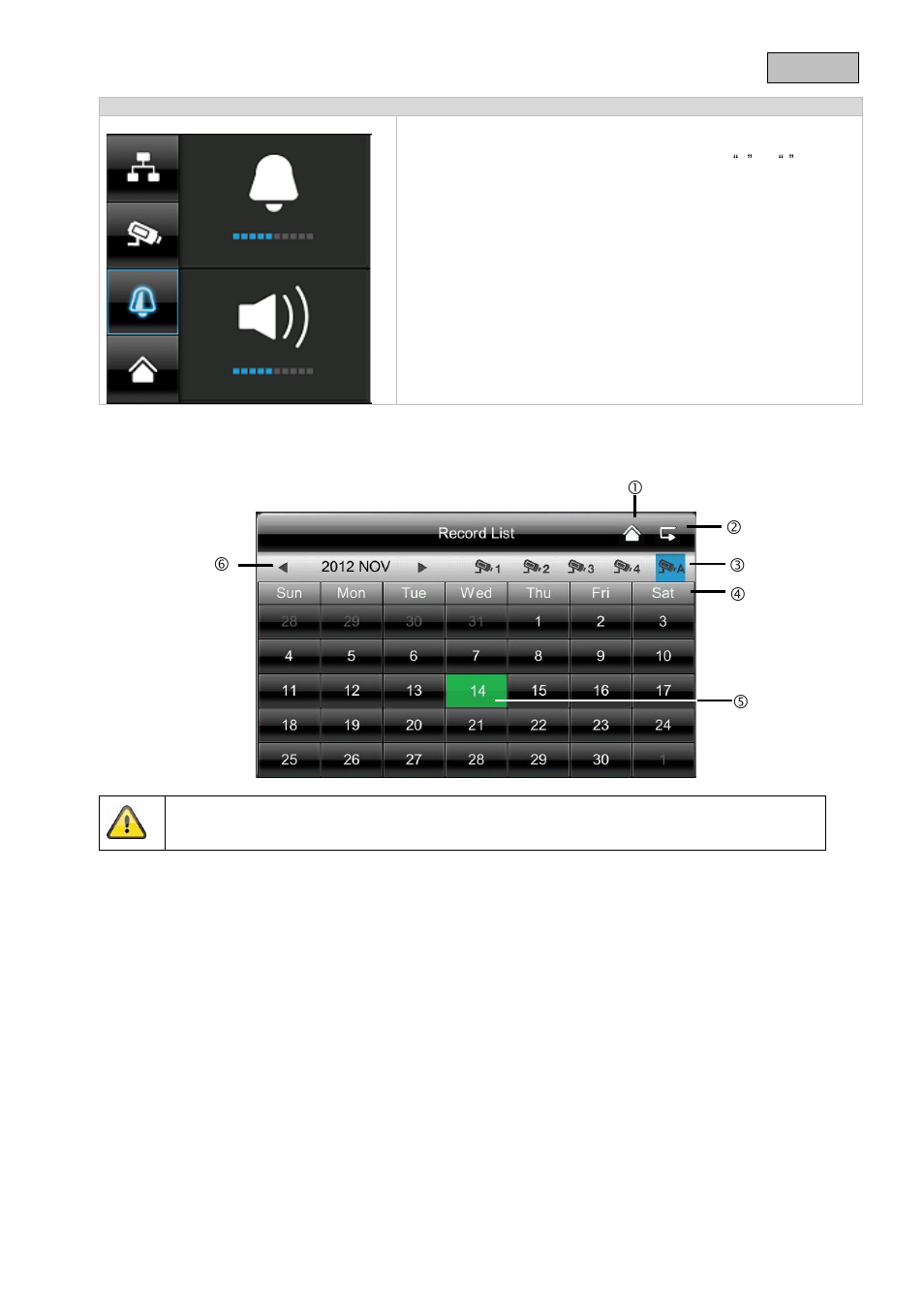 Hændelsesliste | ABUS TVAC16000B User Manual | Page 84 / 139