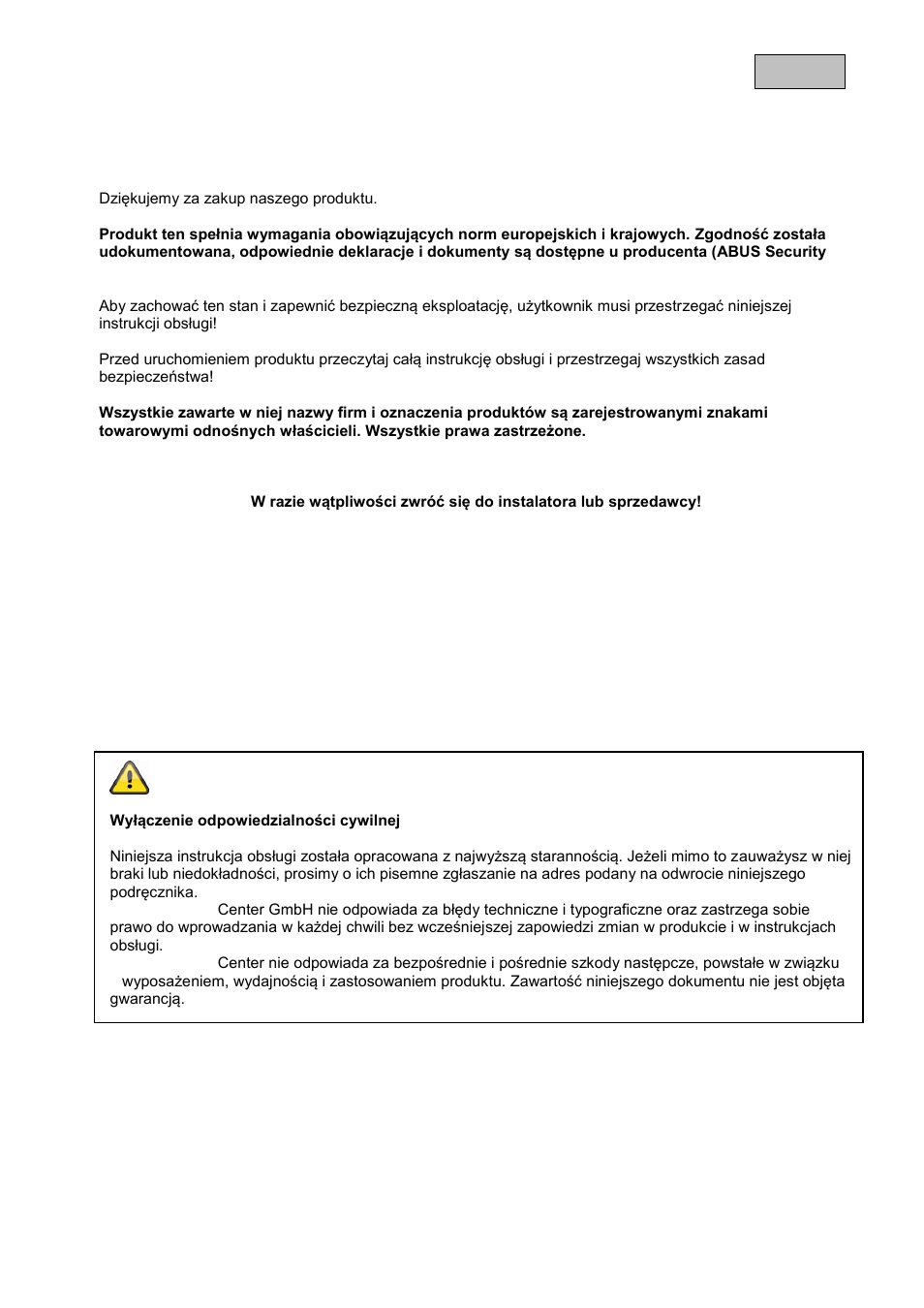 ABUS TVAC16010B User Manual | Page 24 / 43