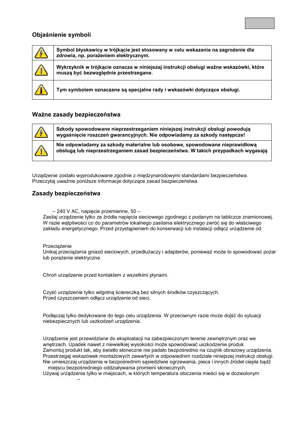 ABUS TVAC16010B User Manual | Page 25 / 43