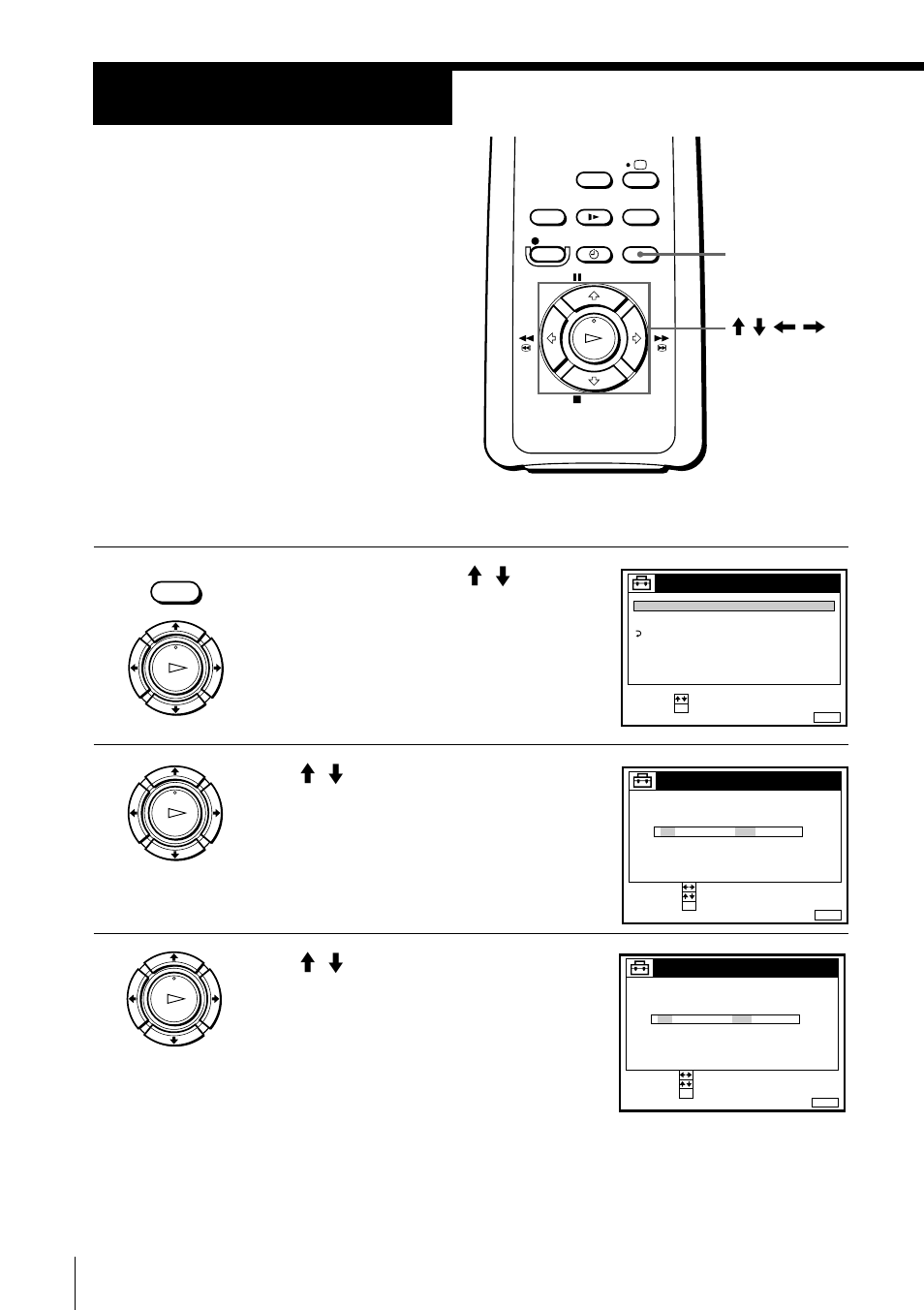 Setting the clock, Step 6, Press >/. to highlight clock, then press ok | Press >/. to set the date, Getting started, Ok menu | Sony SLV-SE10EG User Manual | Page 14 / 56