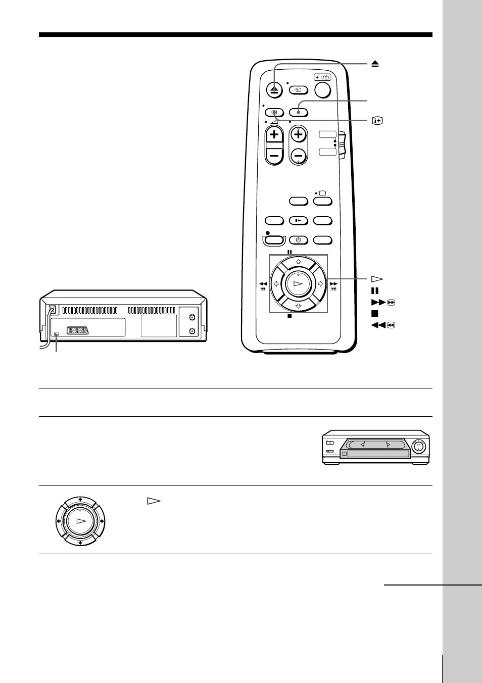 Playing a tape | Sony SLV-SE10EG User Manual | Page 25 / 56