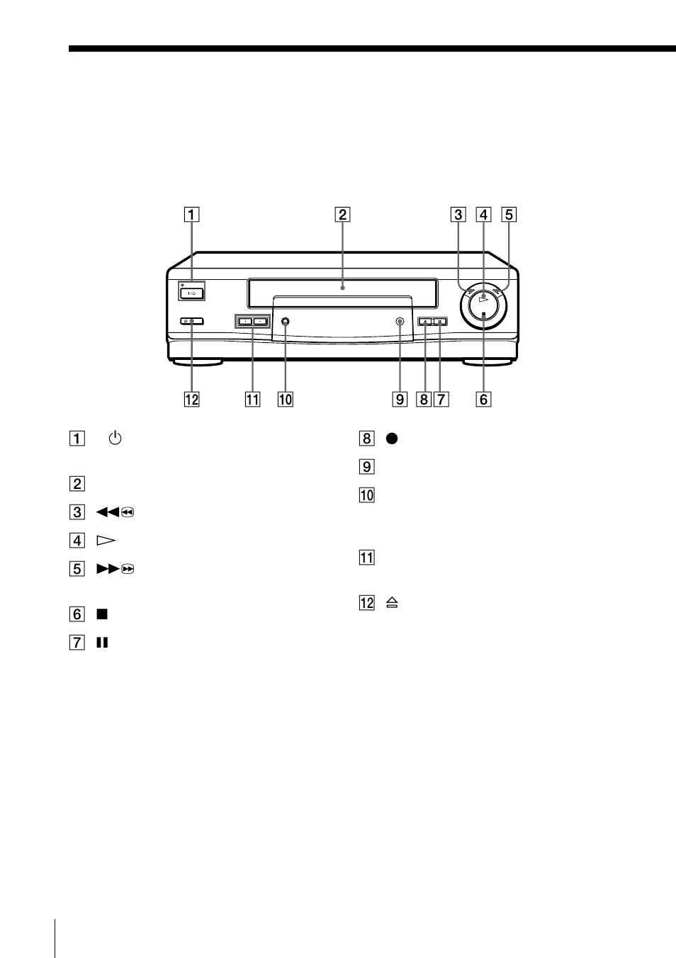 Index to parts and controls | Sony SLV-SE10EG User Manual | Page 52 / 56