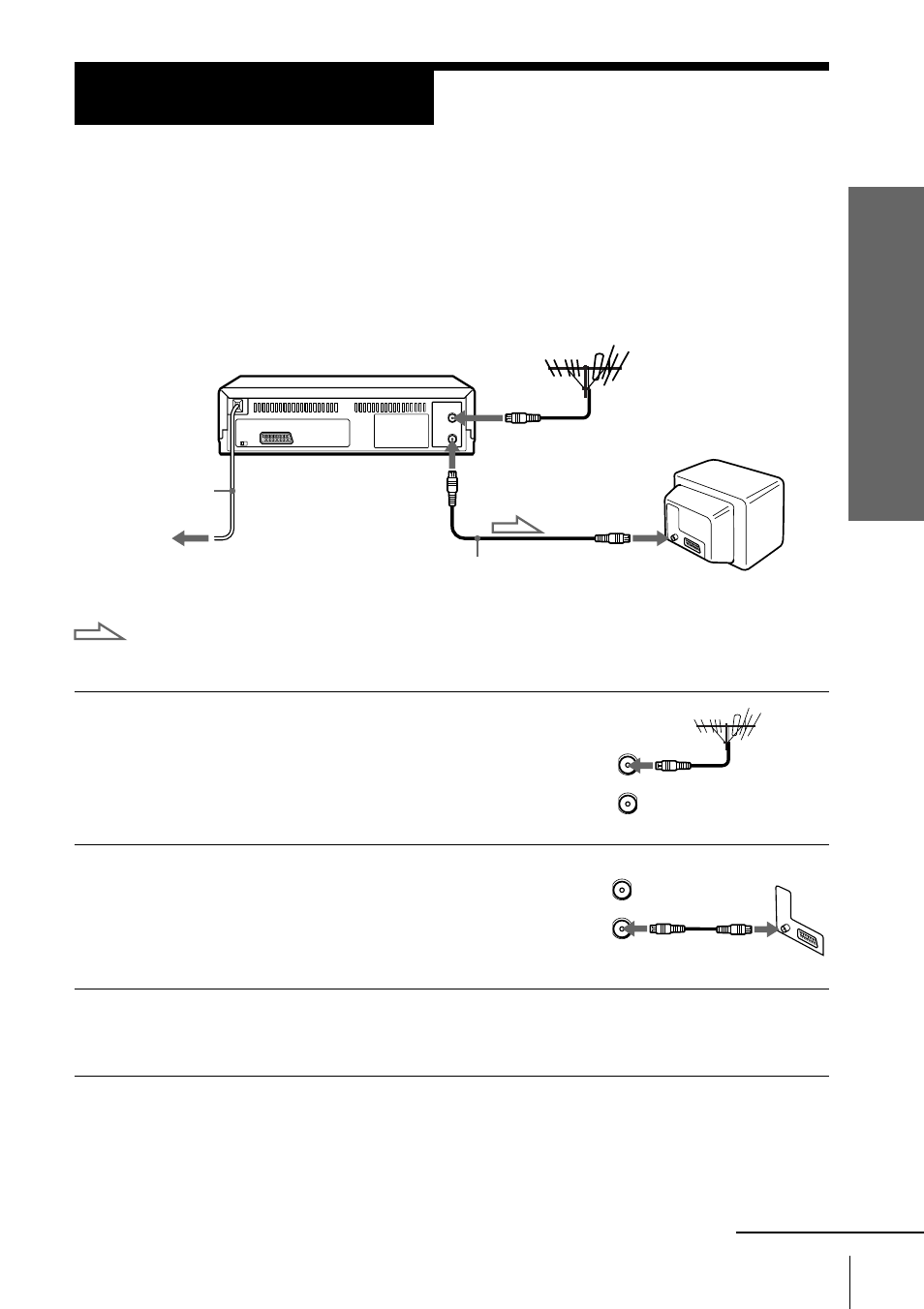 Connecting the vcr, Step 3 | Sony SLV-SE10EG User Manual | Page 7 / 56