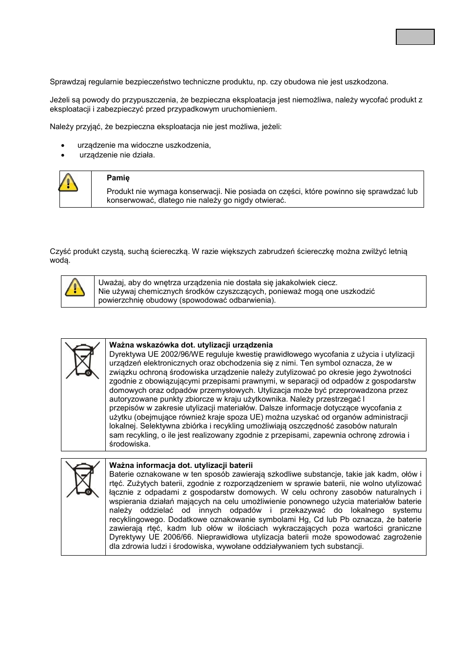 Konserwacja i czyszczenie, 1 konserwacja, 2 czyszczenie | Utylizacja | ABUS TVAC80010B User Manual | Page 32 / 68