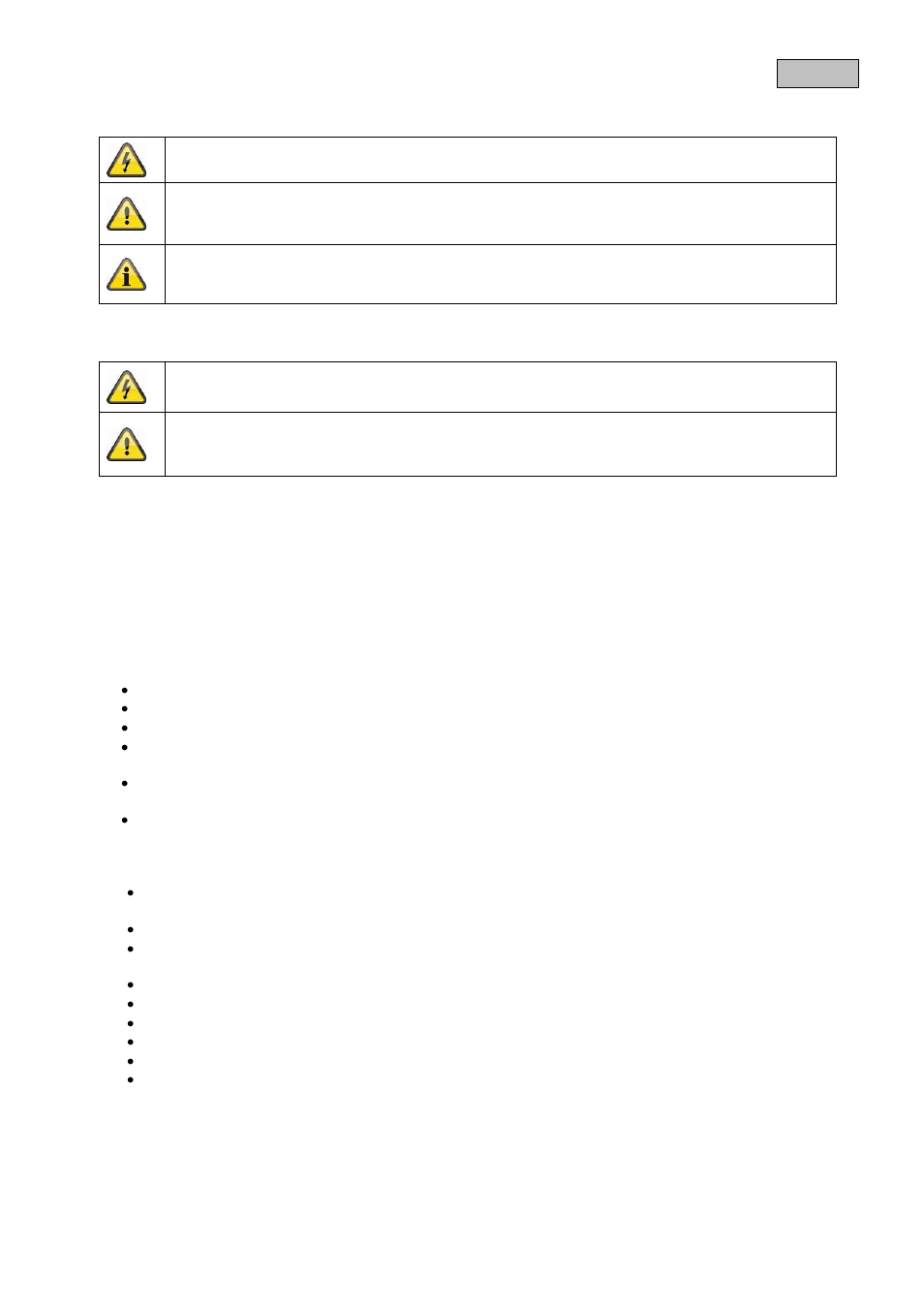 Symbolforklaring, Vigtige sikkerhedshenvisninger, Sikkerhedshenvisninger | ABUS TVAC80010B User Manual | Page 37 / 68