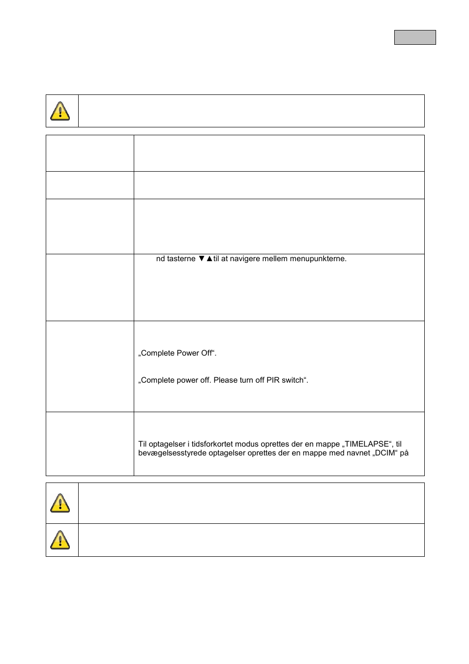 Betjening | ABUS TVAC80010B User Manual | Page 44 / 68