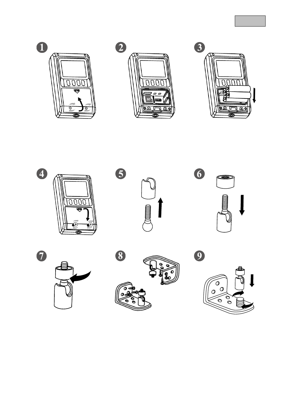 Instalación de la cámara, Español | ABUS TVAC80010B User Manual | Page 58 / 68