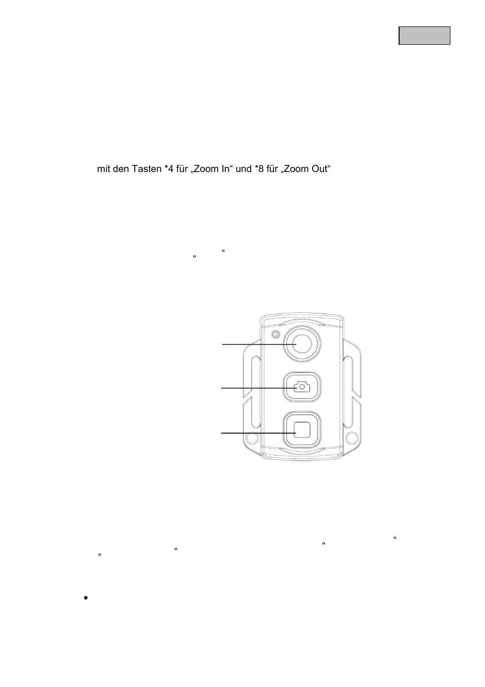Fernbedienung, Aufnahme start, Fotoauslöser | Aufnahme stopp | ABUS TVVR11002 User Manual | Page 11 / 134