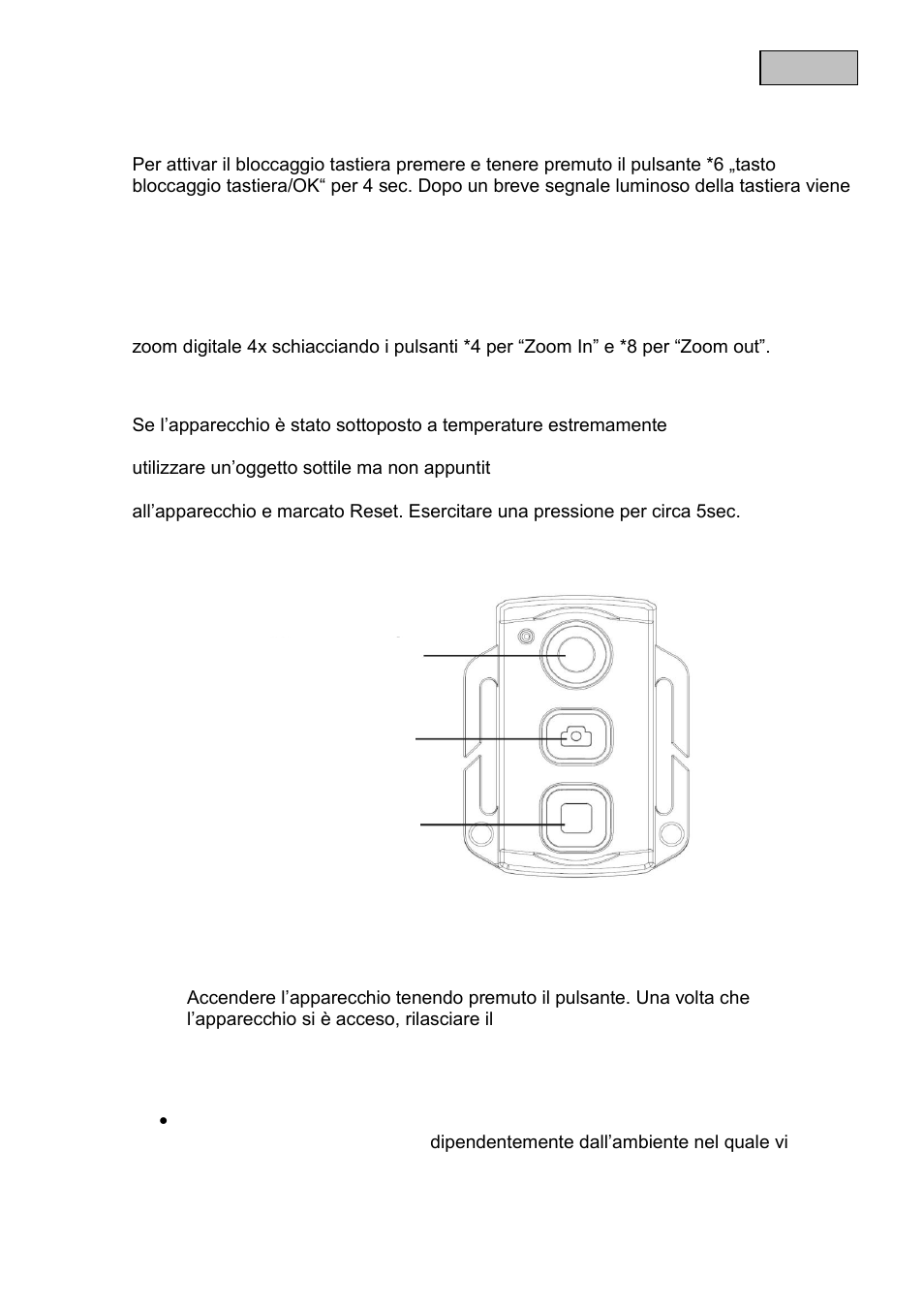 Controllo a distanza, Inizo registrazione, Tasto scatto foto | Fine registrazione | ABUS TVVR11002 User Manual | Page 125 / 134