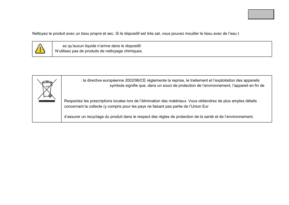 Nettoyage, Recyclage | ABUS TVAC711x0 User Manual | Page 37 / 90