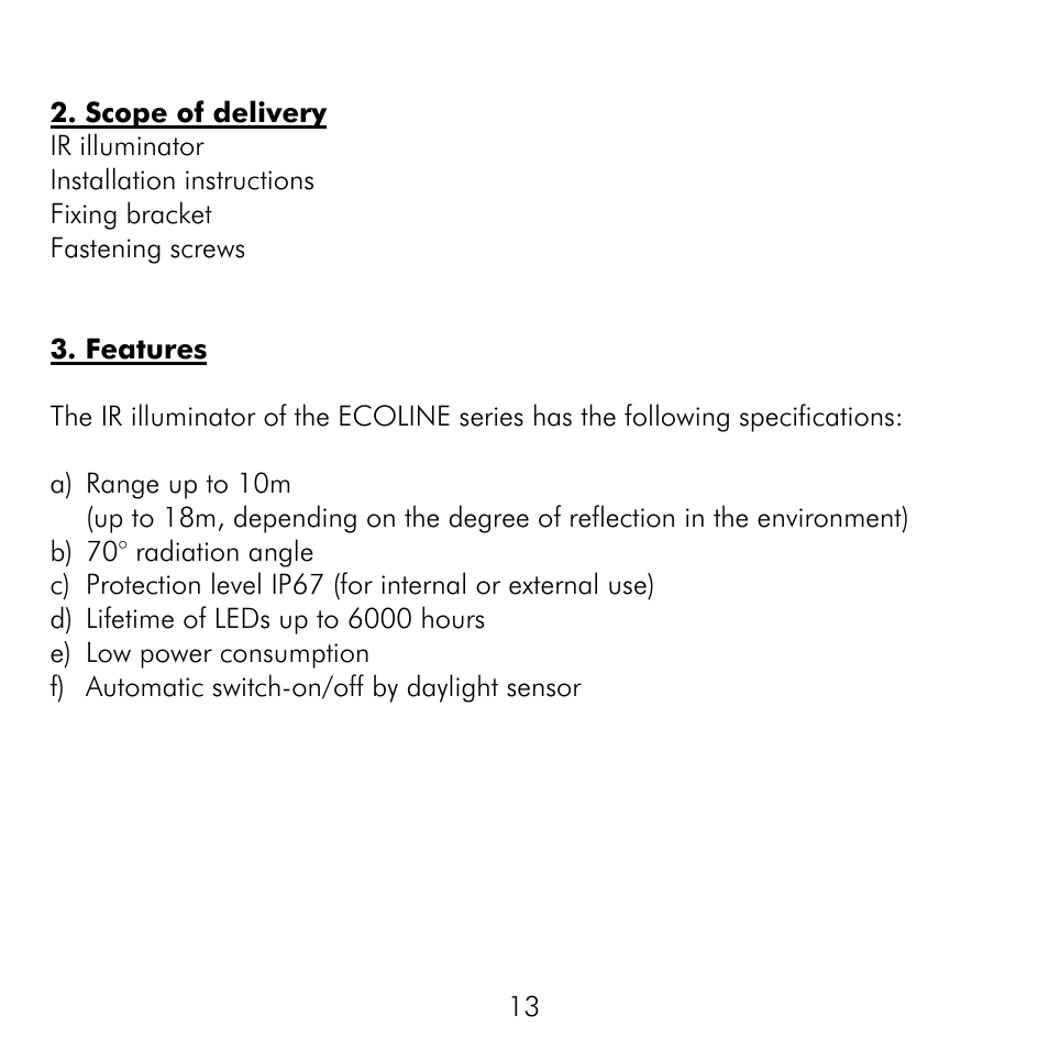 ABUS TV6700 User Manual | Page 13 / 60