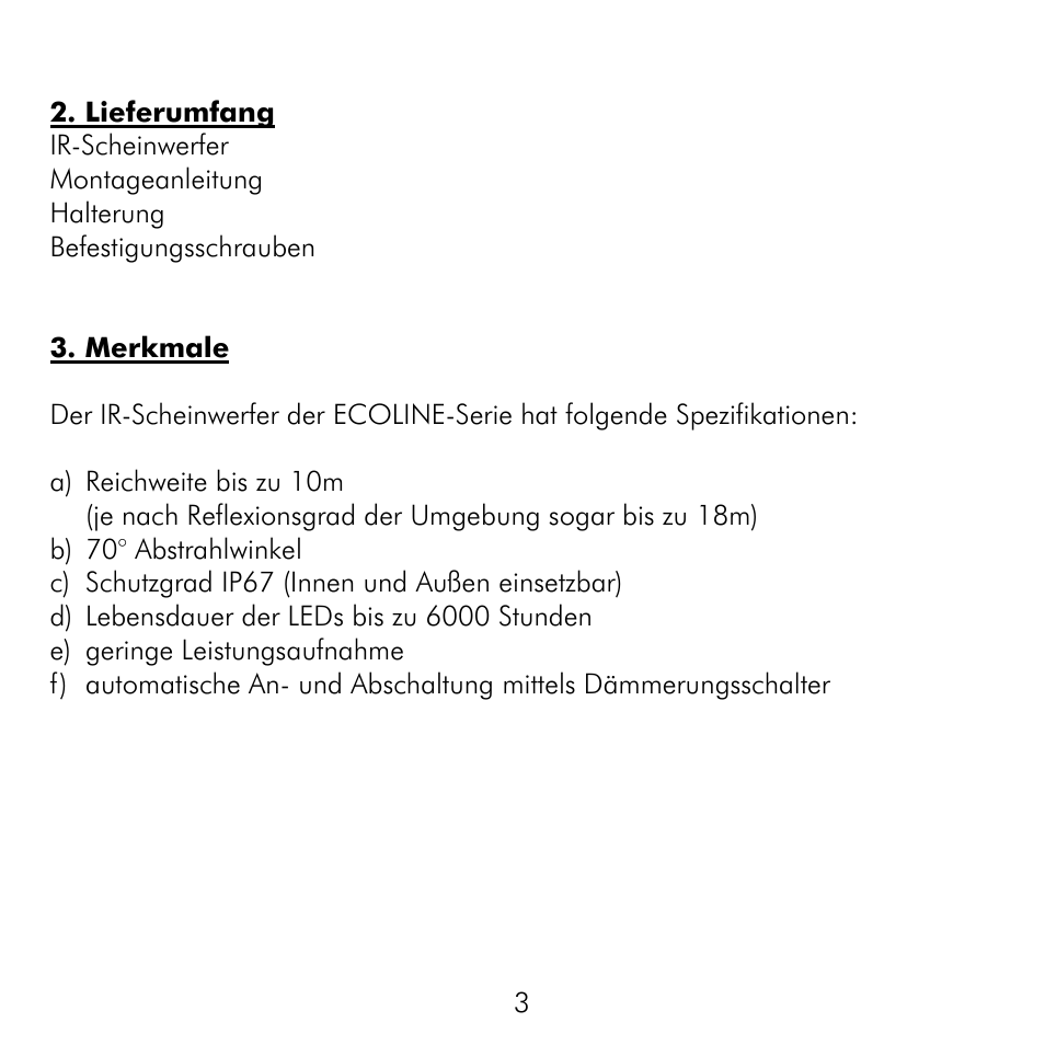 ABUS TV6700 User Manual | Page 3 / 60