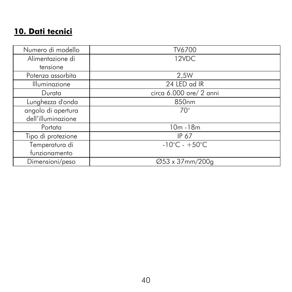 ABUS TV6700 User Manual | Page 40 / 60