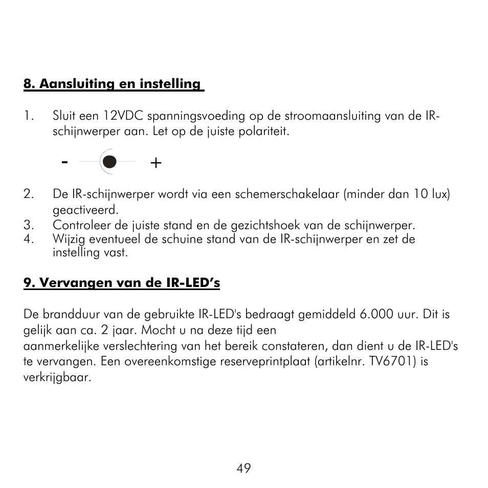 ABUS TV6700 User Manual | Page 49 / 60
