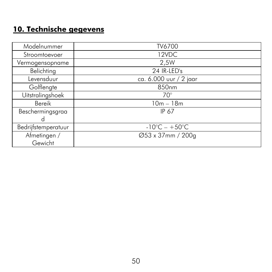 ABUS TV6700 User Manual | Page 50 / 60